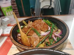 啫啫嫩猪肝-恭喜上堓砂锅焗·海鲜大排档(闵行龙湖店)