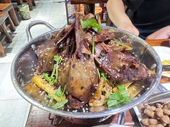 干锅鸭头-旺烤园烧烤·炭烤羊腿(吴江阳光新天地店)