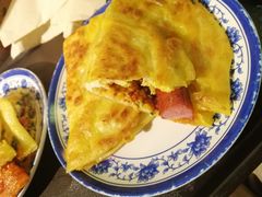 葱油蛋饼-老客满蛋饼(双塔市集店)
