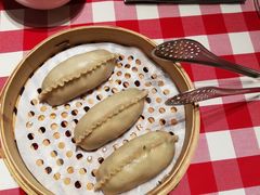 虾仁韭菜鸡蛋莜面蒸饺-西贝(上海我格广场店)