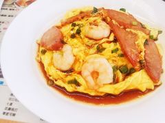 虾仁叉烧双拼滑蛋饭-旺记冰室(九龙中心大厦店)