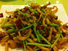 干煸鱿鱼须-大眼锅贴水饺(河东店)