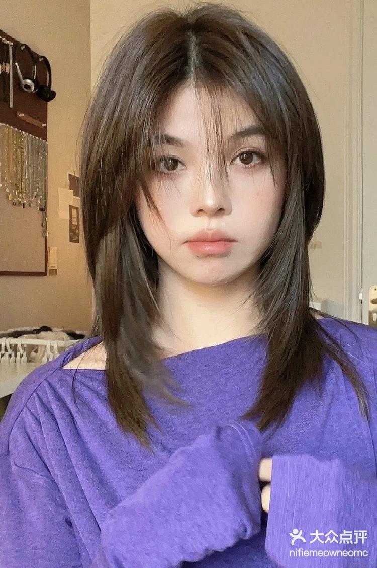 高层次碎发 谁剪谁好看头包脸发型剪完脸-大众点评