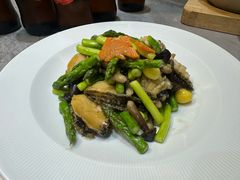 芦笋鸡枞菌炒鲜鲍-君霖海鲜私房菜(春柳店)