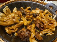大公鸡粘卷子-华盛园卷子王农家菜水库鱼
