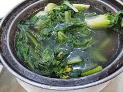 鸡汤煲杂菜-口衣记鸡饭店