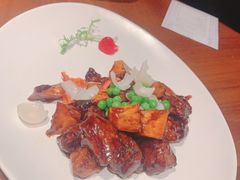 杏鲍菇黑蒜牛肉粒-上海人家花樣年华(中山公园店)