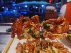 -山野的朋友露营炭火烤肉