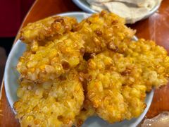 现炸玉米饼-刘胖娃鱼庄·特色肥肠鱼(杨家坪店)