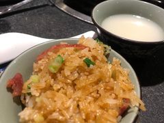 煲仔饭-大匠工房古船木艺术餐厅·猪肚鸡专门店(长白仙岛店)