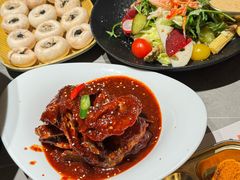 -草家酱蟹炭火烤肉店(珲春南路一店)