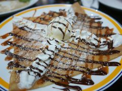 椰奶冰激凌巧克力酱和海盐奶油焦糖小麦薄饼-La Creperie法餐厅(芮欧百货店)