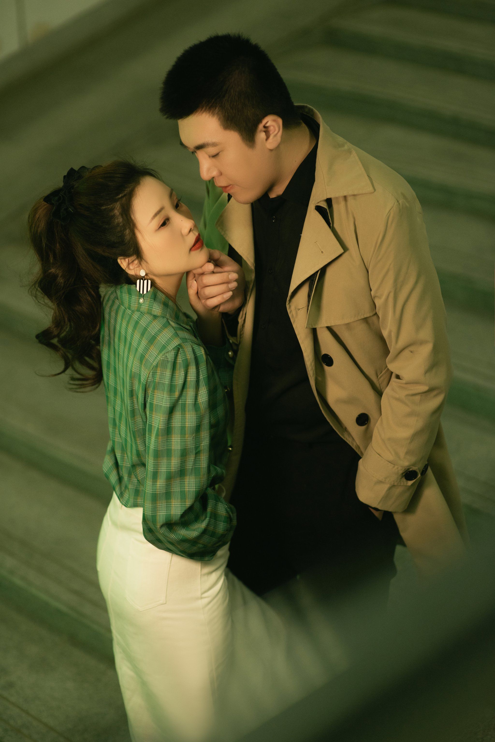 复古港风情侣照