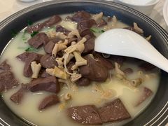 韭菜鸭血鹅肠-怡园饭店-餐厅(四望亭店)