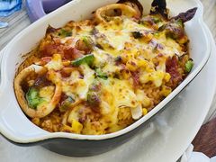 芝士鸡腿排焗饭-必胜客(海滨店)