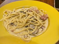 蘑菇培根意面-Me&Joe意大利面·珍珠奶茶(鲁班路店)