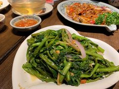 马拉盏炒通菜-大头虾越式风味餐厅(光明广场店)