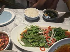 白灼丝瓜尖-懒人盐府人家(航天桥店)