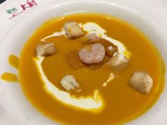 虾仁南瓜茸奶油汤-美森西餐厅(曙光大道店)