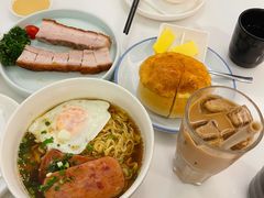 午餐肉煎蛋公仔面-新旺茶餐厅·早餐·夜宵(仙霞店)