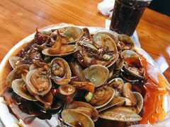 酱香炒花甲-十里铺铁板鱿鱼