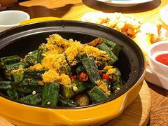 干菜肉末炒秋葵-闽上鲜·福建菜(龙湖滨江天街店)