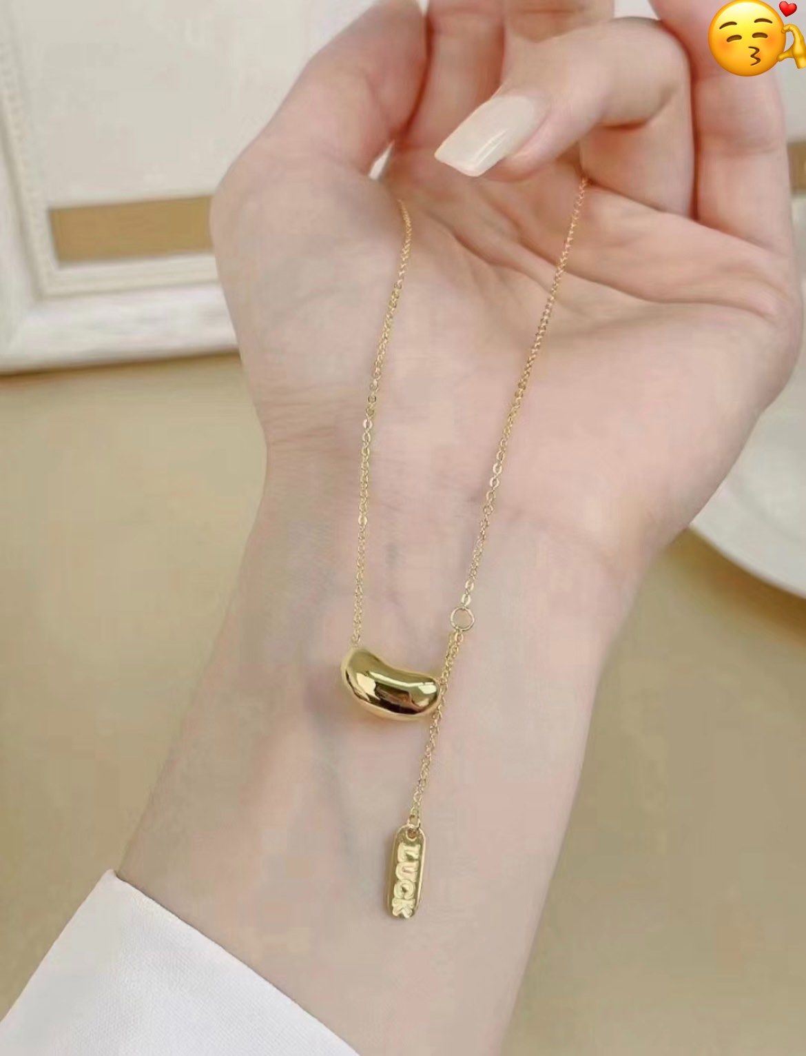 足金相思豆套链