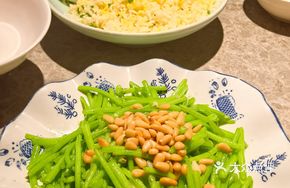 Sautéed Gai Lan with Pine Nuts