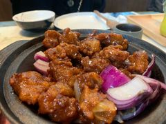 蒜香蜜汁排骨-绿茶餐厅(成都大悦城店)