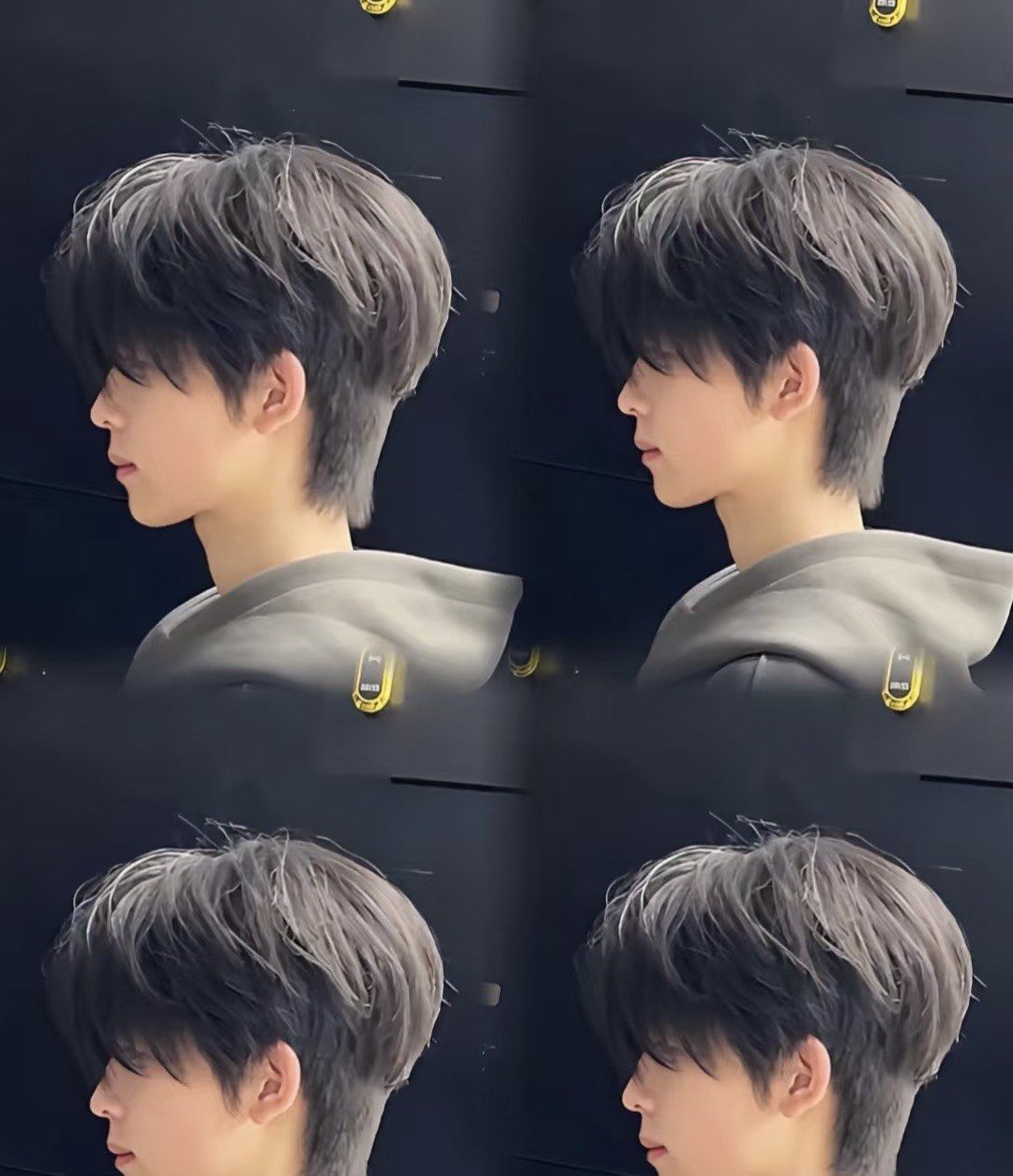 层次感短发发尾有轻微的碎剪效果整体线