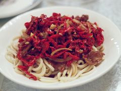 辣皮子韭菜肉拌面-汗腾格里·风味餐厅(新疆驻京办店)