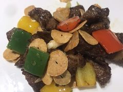 鲜胡椒炖花胶汤，金蒜雪花牛肉粒，清汤翅，-御潮轩·经典潮菜