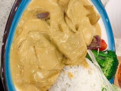 咖喱鸡扒饭-明记港式烧腊茶餐厅(下沙店)
