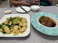 青菜肉丝炒年糕-宁海食府(大剧院店)