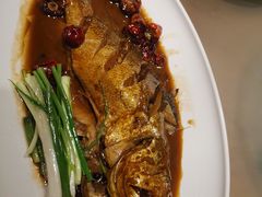 葱烧深海黄鱼-渔家风味·鲅鱼水饺·央视展播·海鲜天津菜(开发区店)