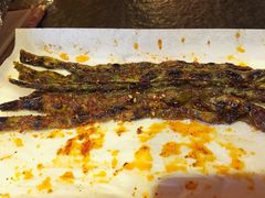 烤豆角-小桂林烧鸽子