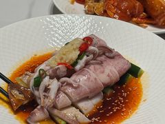 红油笔管鱿-不仔客海鲜·烧烤·270度海景餐厅(大东海店)