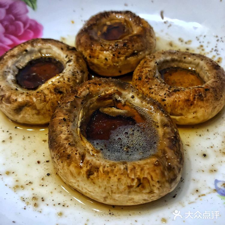 西班牙墨鱼汁饭+烤蘑菇