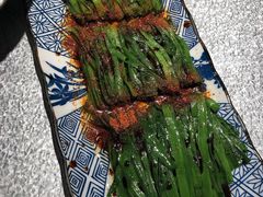 烤韭菜-探鱼·鲜青椒爽麻烤鱼(北京路天河城店)
