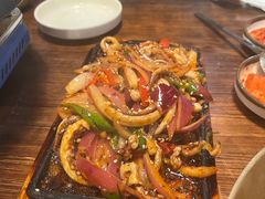 泡菜炒鱿鱼-쌍화점 霜花店·朝鲜族料理(徐家汇店)