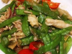 时菜炒干鱿鱼-卡尔顿东方银龙酒店•广西菜•早茶