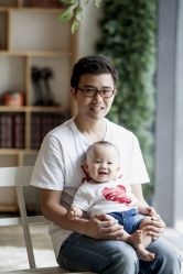 点击看大图 果果和爸爸-WPlus明星肖像亲子全家福摄影