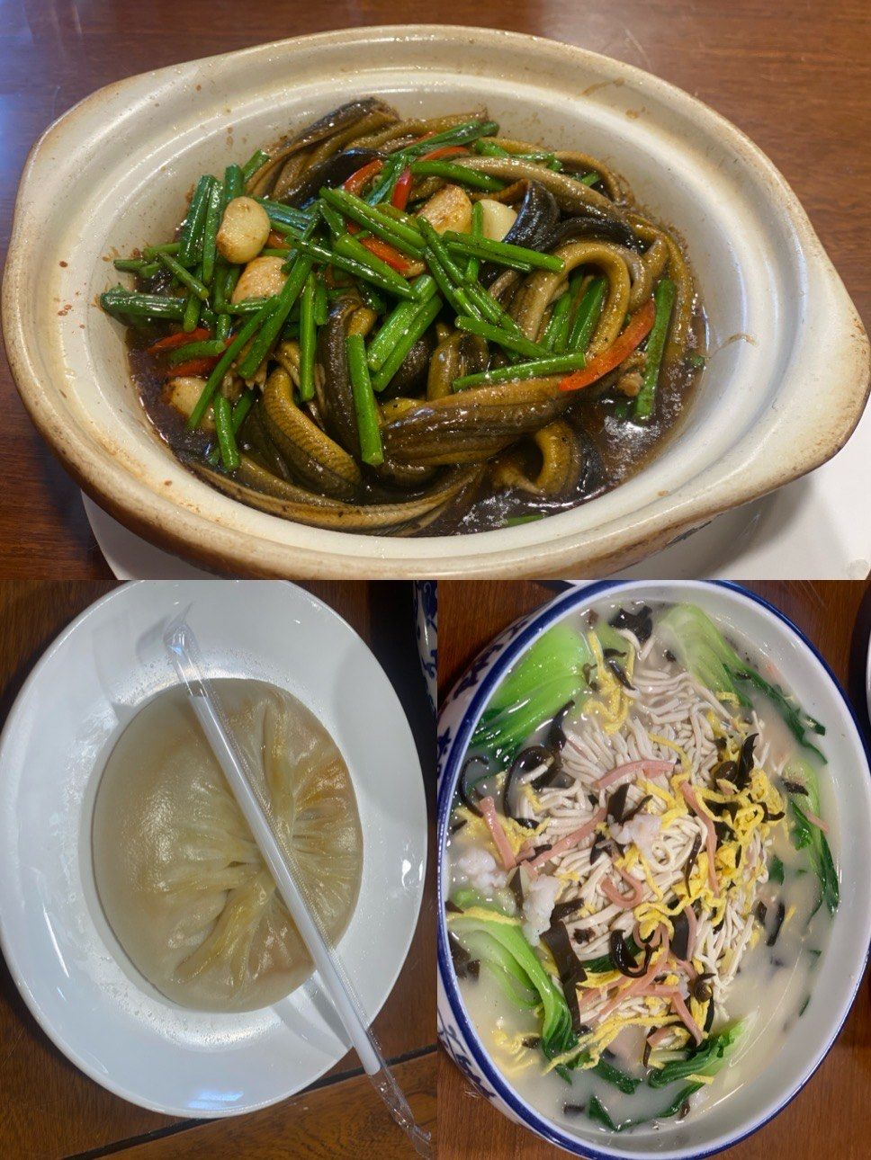 味道正宗,蒜香长鱼,大煮干丝,蟹黄汤包#淮阳菜