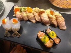 火焰烧七味三文鱼寿司-万岁寿司(万国店)