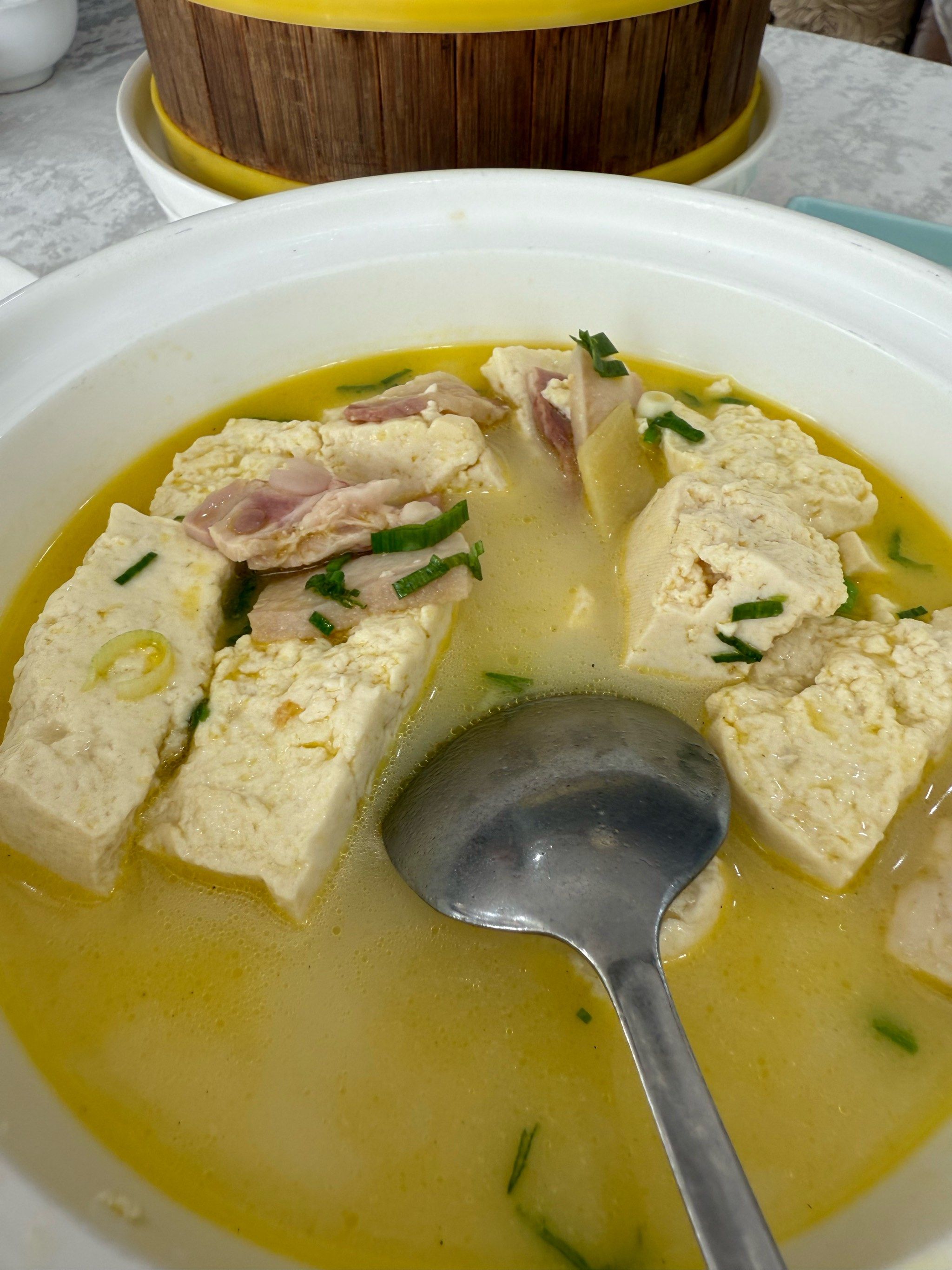 火腿片豆腐煲