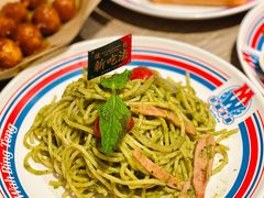 椒腐通菜汁烩意面-敏华冰厅(天河城店)