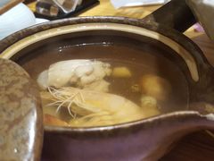 松茸土瓶蒸-花潮料理艺食馆(世欧广场店)