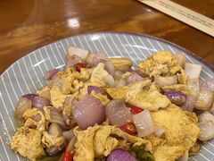 毛葱炒鸡蛋-全州拌饭馆(断桥店)