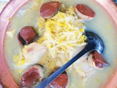 酸菜炖五花肉血肠-老村长农家院