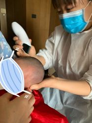 -慧婴轩婴儿理胎发胎毛笔胎毛画手足印(通州店)